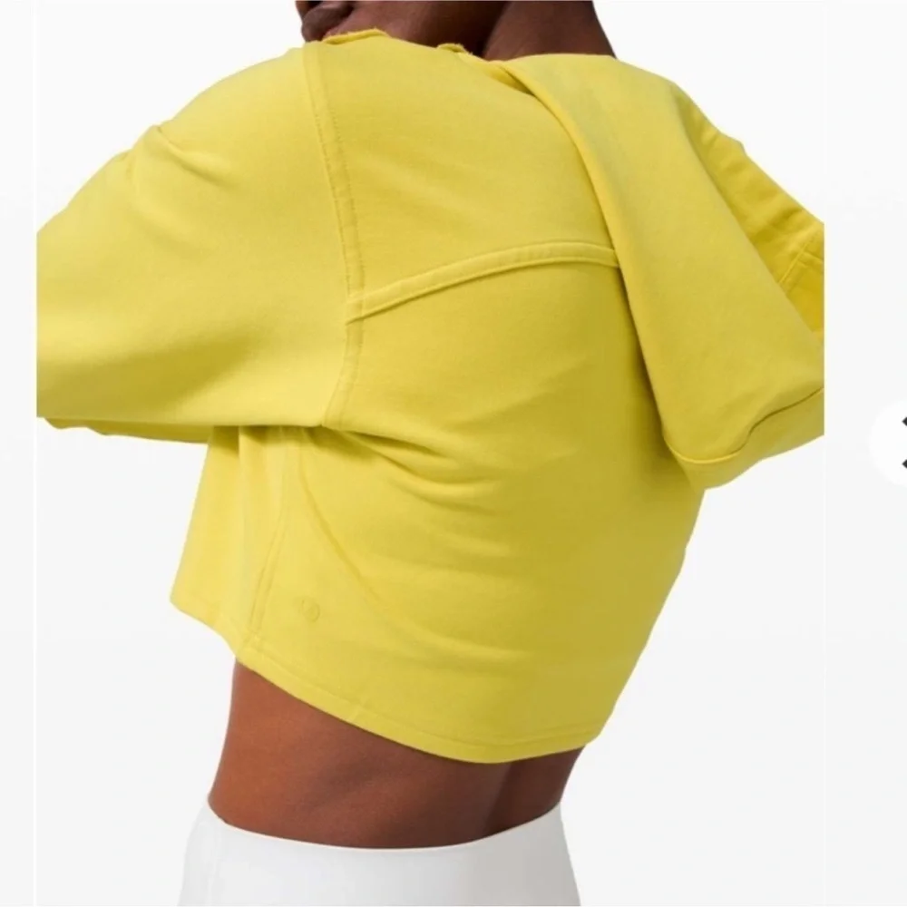 Lululemon All Yours Cropped Hoodie Soleil size 4